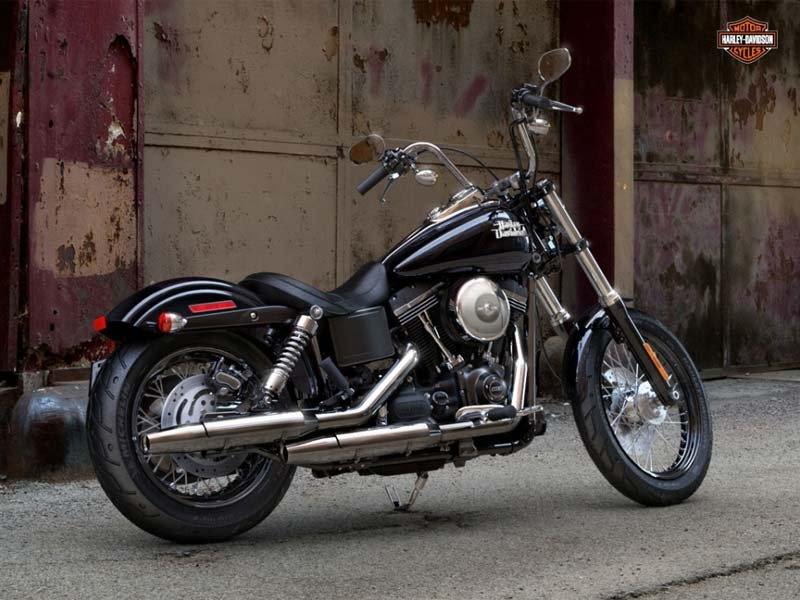 Used 2013 Harley Davidson Dyna Street Bob Big Blue Pearl Vivid Black Motorcycles in Syracuse NY 327074Z