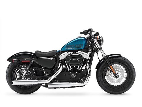 Used 2015 Harley Davidson Forty Eight Hard Candy Cancun Blue Flake Motorcycles in Marion IL 436113