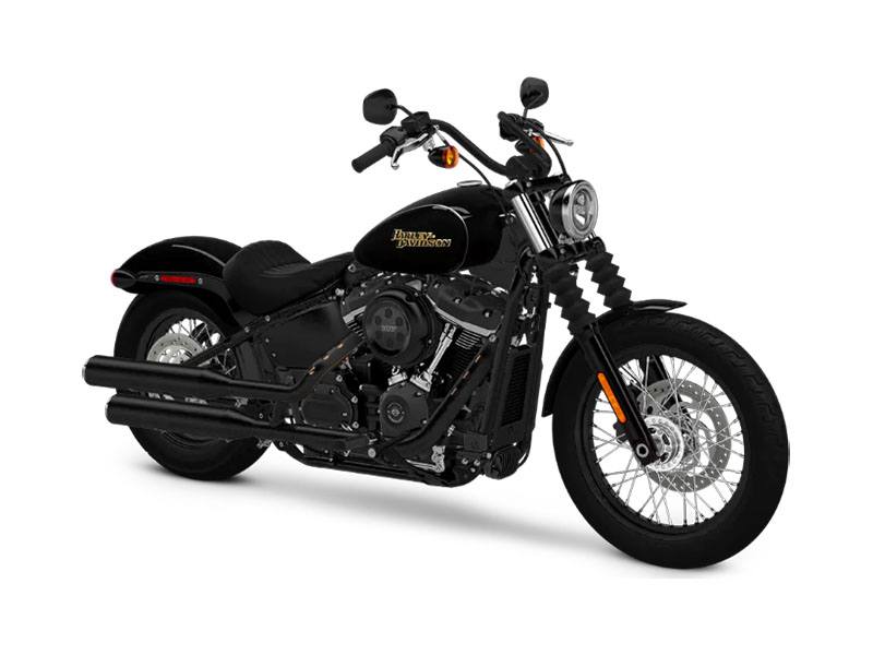 Certified Pre Owned 2018 Harley Davidson Street Bob 107 Vivid Black Motorcycles in Rochester NY U3299