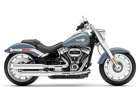New 2024 Harley Davidson Fat Boy 114 Specs Price Photos Colorado Springs CO Dealer Sharkskin Blue