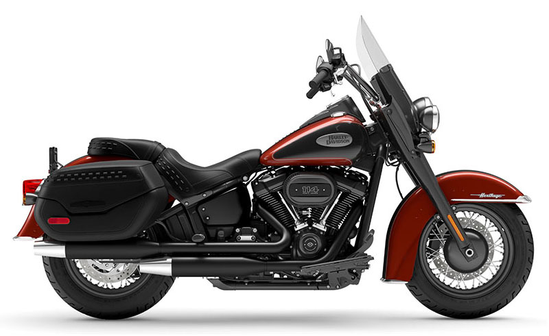2024 Harley Davidson Heritage Classic 114 for Sale Specs Price New Red Rock Vivid Black Black Finish