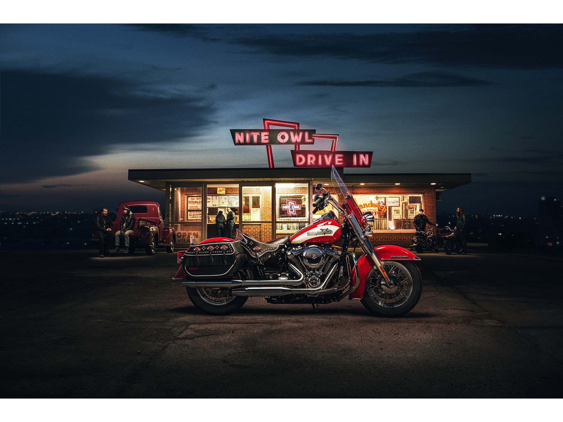 New 2024 Harley Davidson Hydra Glide Revival Redline Red Motorcycles in Marion IL