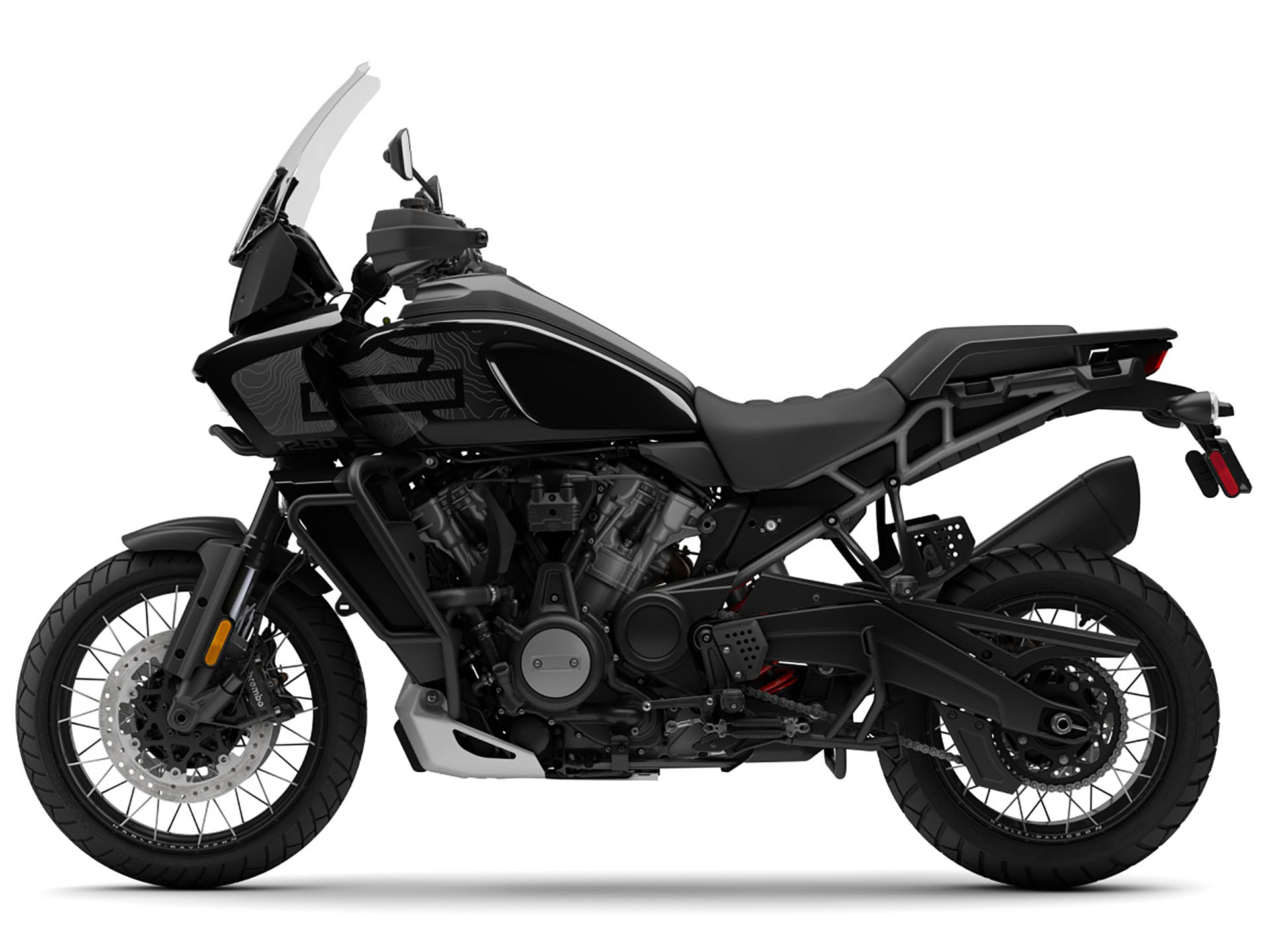 Resin Bike Adesivi Moto Protettivi Compatibili Con Harley Davidson Pan America 1250 (2020-2025) – Resina 3D Made In Italy, Protezione Carter Da Urti E Graffi