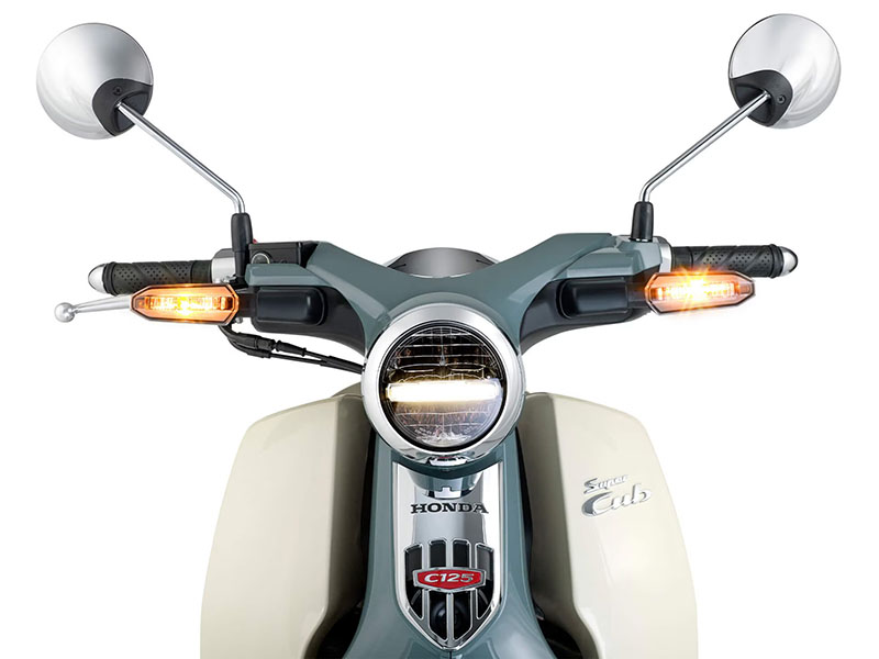 New 2024 Honda Super Cub C125 ABS Motorcycles in Kailua Kona HI Pearl Niltava Blue
