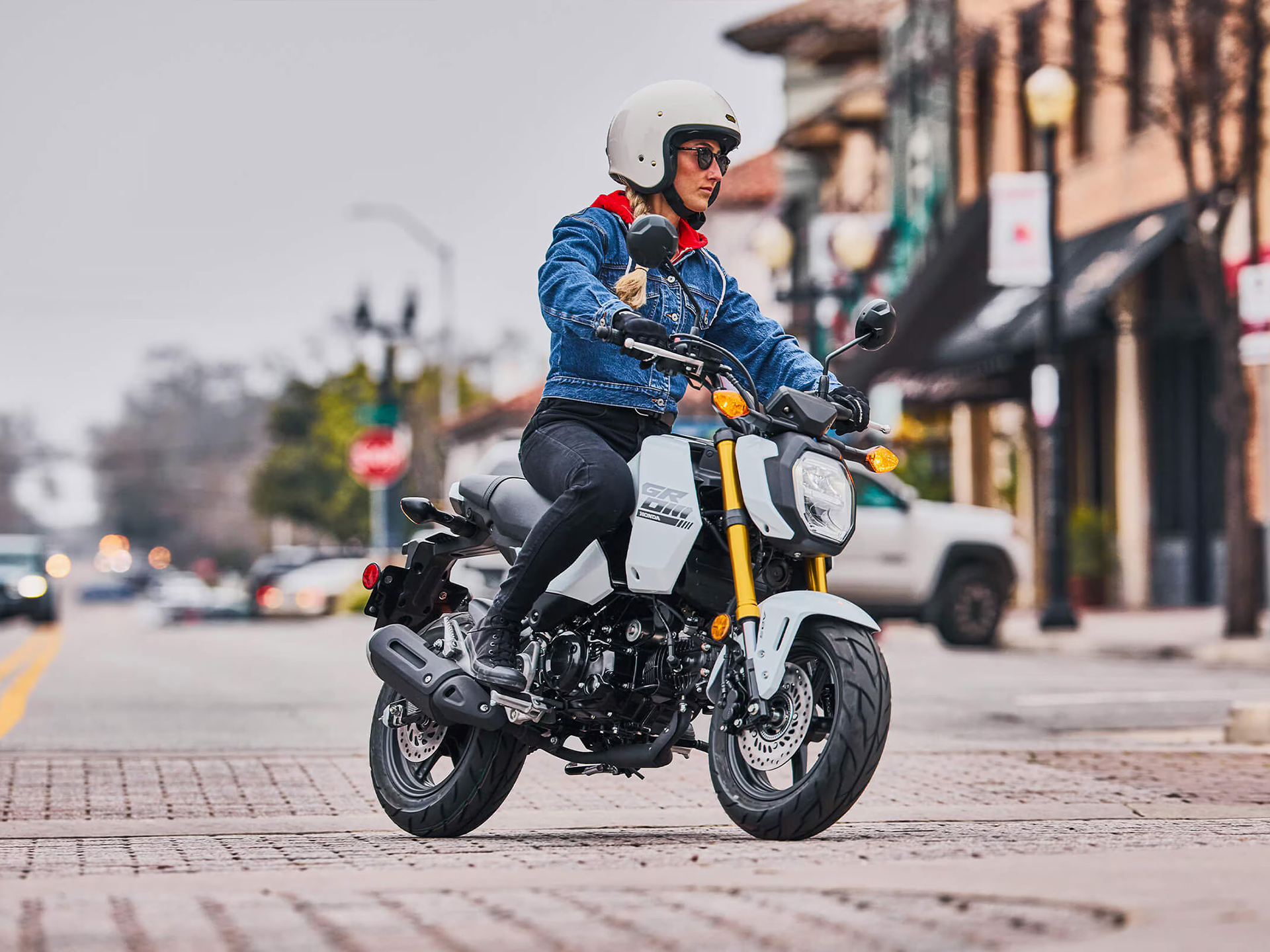 New 2025 Honda Grom ABS Pearl White Motorcycles in Issaquah WA