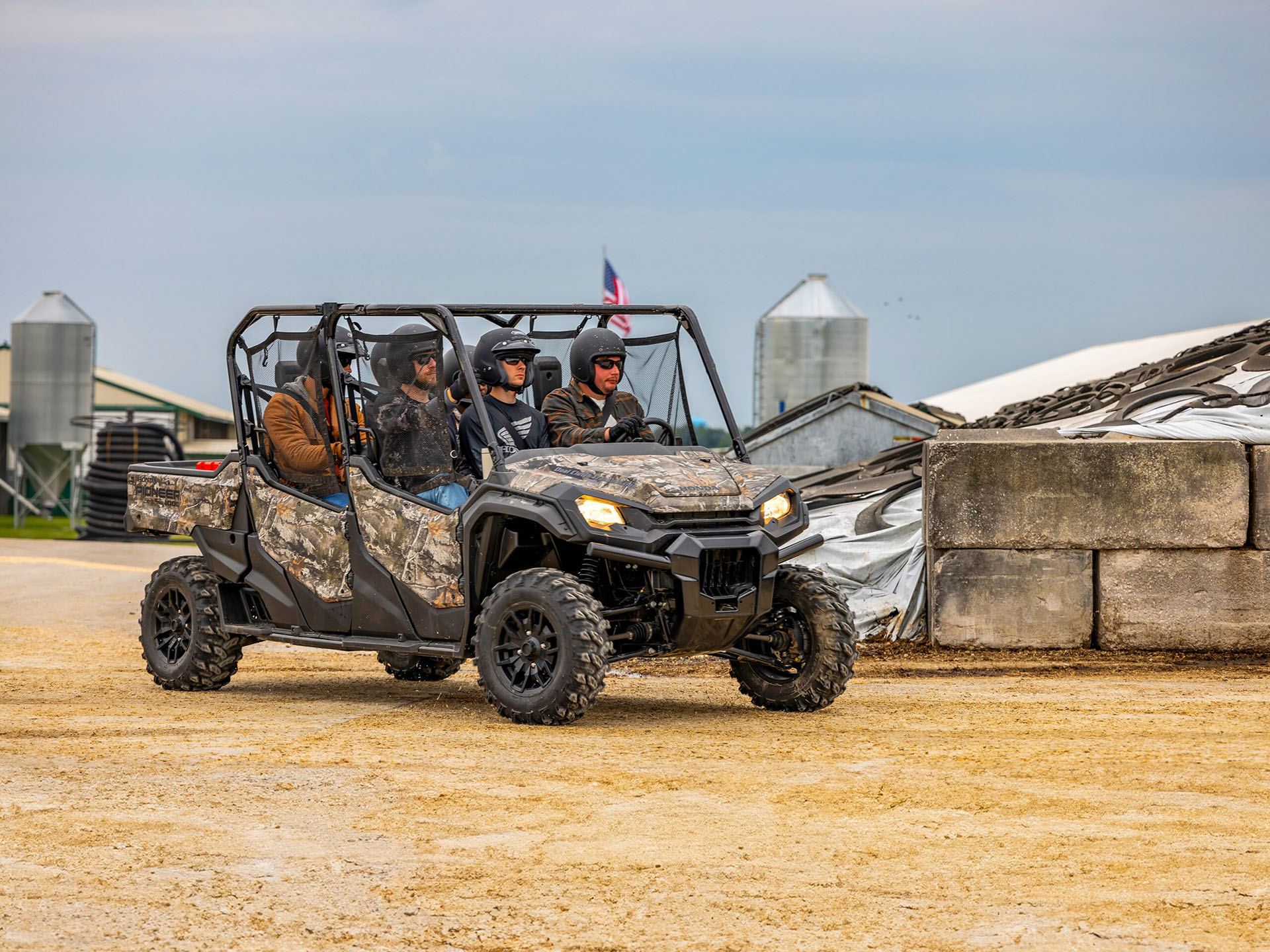 thumbnail interactive-video image 1 of UTV Cover For Honda Pioneer 1000 Waterproof Side By Side Cover Outdoor 1 of 13