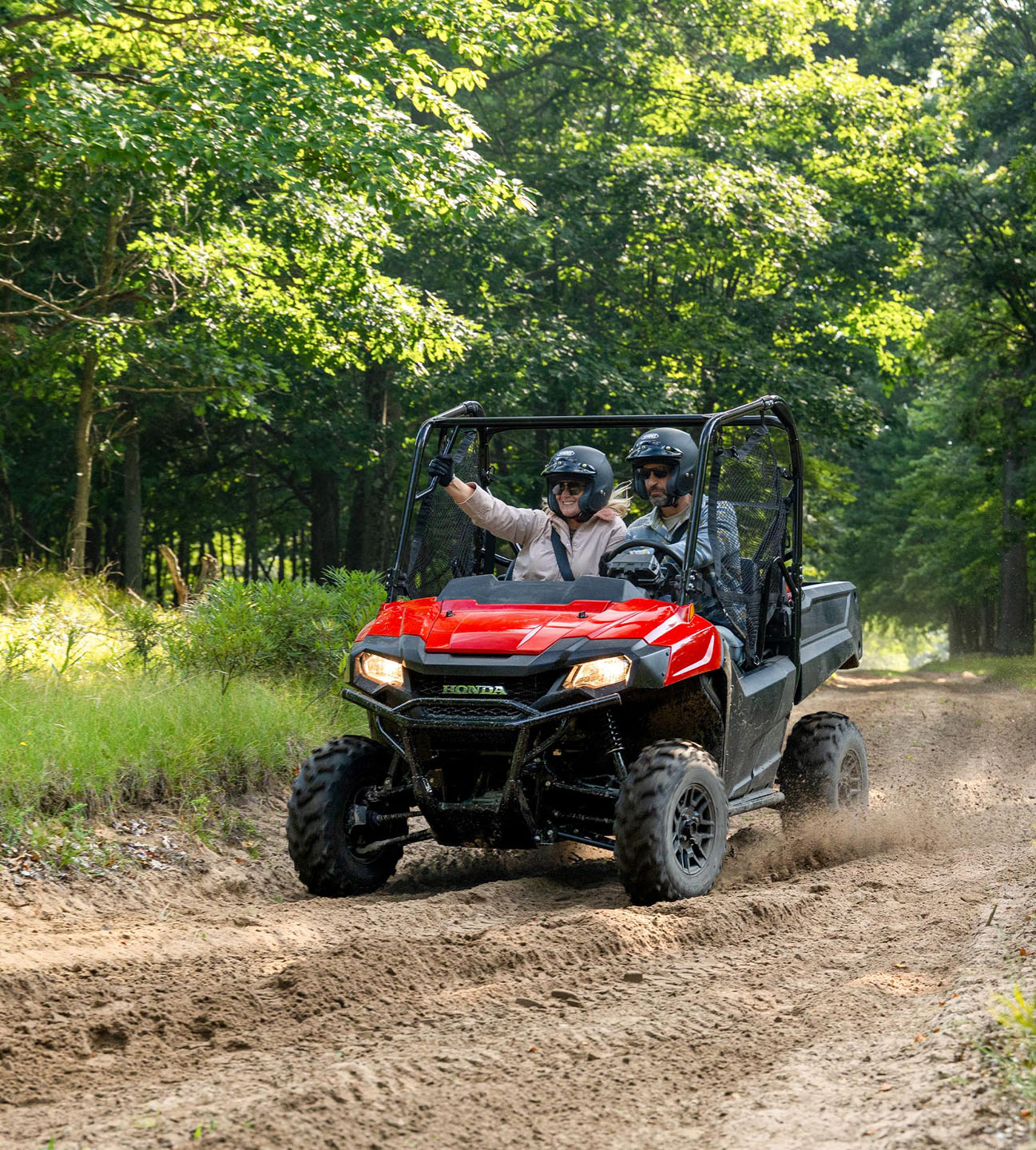 New 2027 Honda Pioneer 700 Deluxe Hero Red Utility Vehicles For