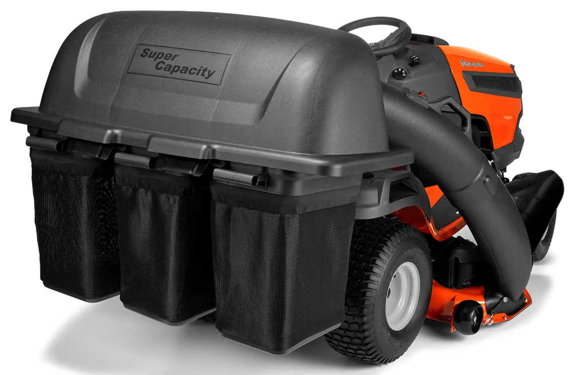 Husqvarna Power Equipment Triple Bagger Fits 48 in. Stamped Deck Tractors in Saint Maries, Idaho - Photo 2