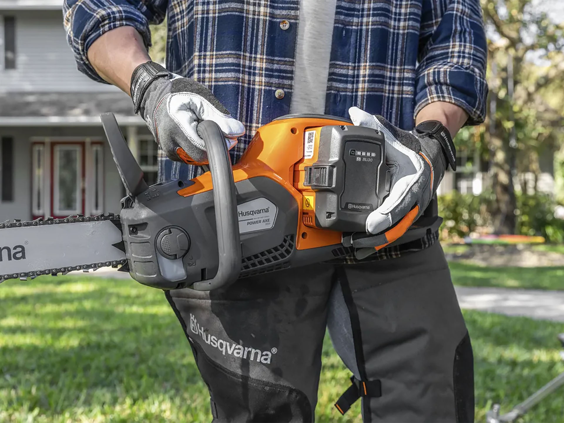 Husqvarna Power Equipment Power Axe 350i battery and charger included in Saint Maries, Idaho