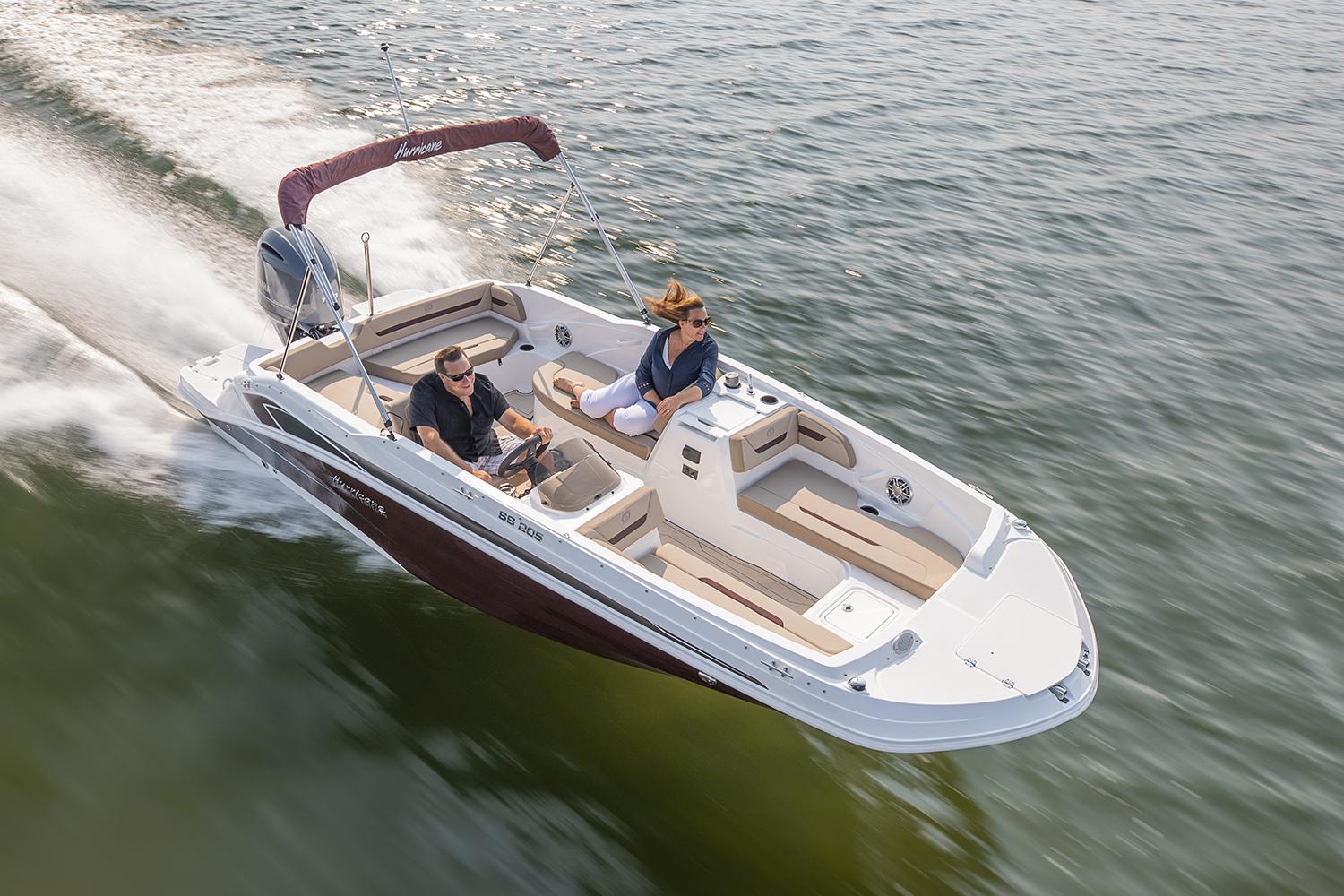 New 2021 Hurricane SunDeck Sport 205 OB Power Boats Outboard in