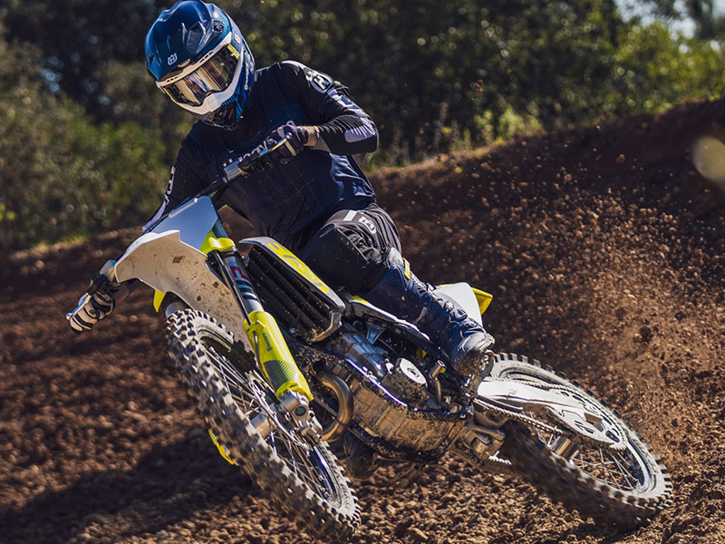 New 2024 Husqvarna FC 450 McKinney TX Specs Price Photos White Grey Yellow
