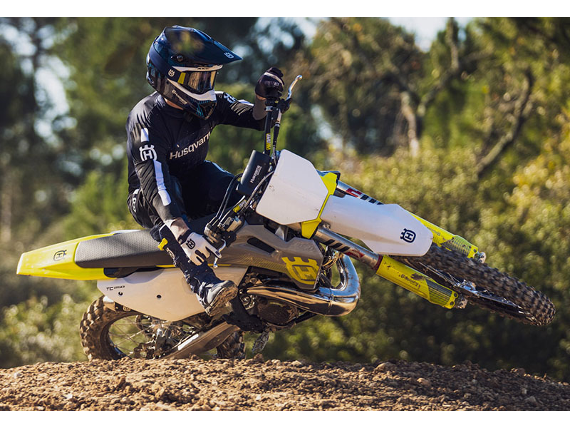 New 2024 Husqvarna TC 250 White Grey Yellow Motorcycles in Tarentum PA