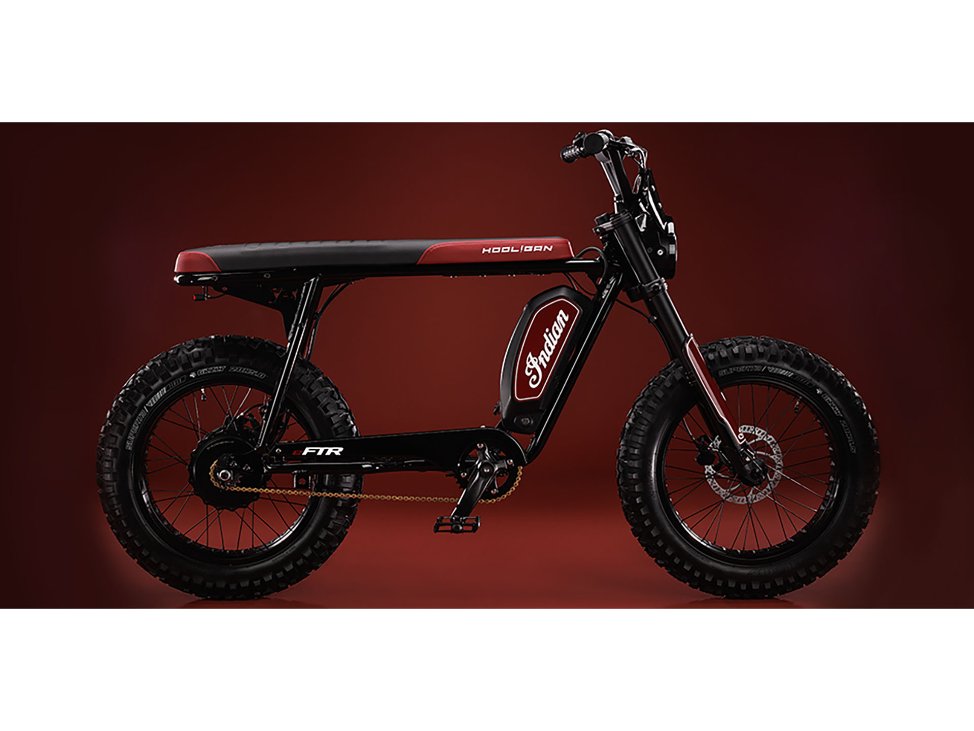 New 2024 Indian Motorcycle eFTR HOOLIGAN 1.2 Fort Wayne IN Specs Price Photos Black Red