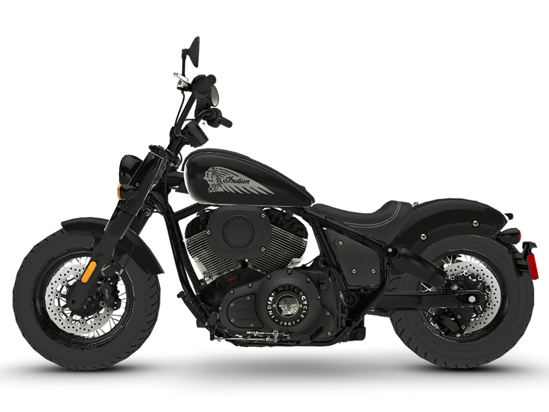 New 2024 Indian Motorcycle Chief Bobber Whitestown IN Specs Price Photos Black Metallic