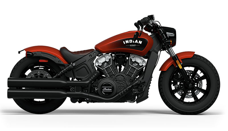 New 2024 Indian Motorcycle Scout Bobber ABS Icon Copper Smoke Motorcycles in Waynesville NC