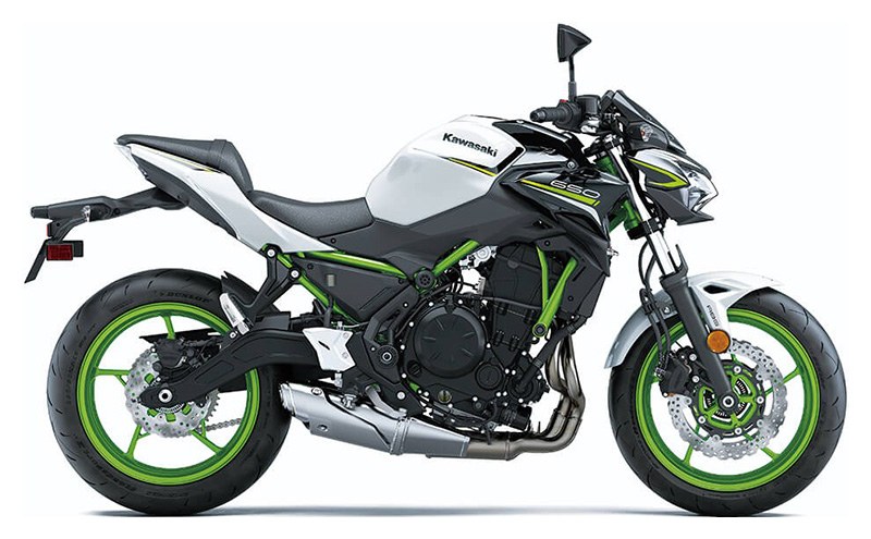 Used 2021 Kawasaki Z650 ABS, Brooksville FL | Specs, Price, Photos | Pearl  Blizzard White / Metallic Spark Black KAWA40616