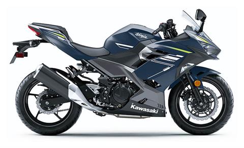 New 2023 Kawasaki Ninja 400 ABS Metallic Magnetic Dark Gray Metallic Matte Twilight Blue Motorcycles in La Marque TX Mainland Cycle Center LLC Stock