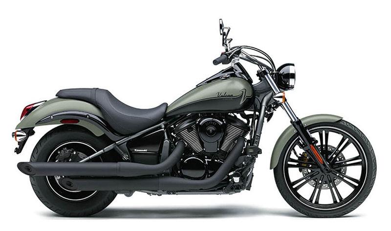 New 2023 Kawasaki Vulcan 900 Custom Pearl Matte Sage Green Flat Ebony Motorcycles in La Marque TX Mainland Cycle Center LLC Stock