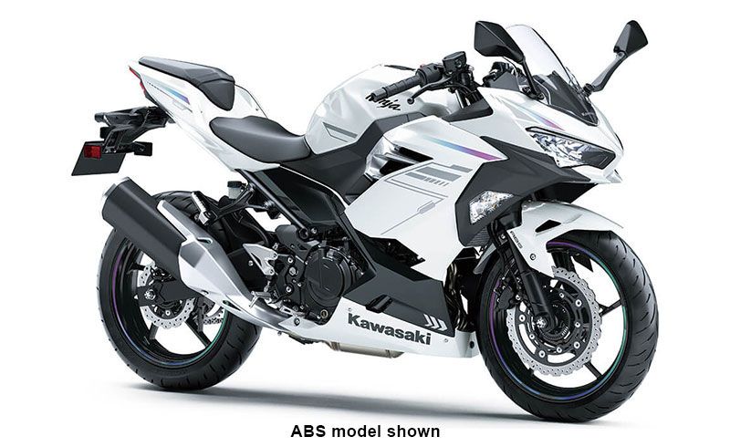 New 2023 Kawasaki Ninja 400 Pearl Blizzard White Metallic Carbon Gray Motorcycles in San Jose CA