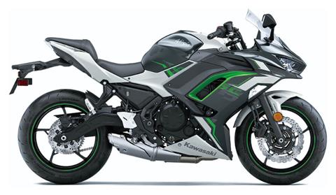 New 2022 Kawasaki Ninja 650 ABS KRT Edition Lime Green Ebony Pearl Blizzard White Motorcycles in La Marque TX Mainland Cycle Center LLC Stock