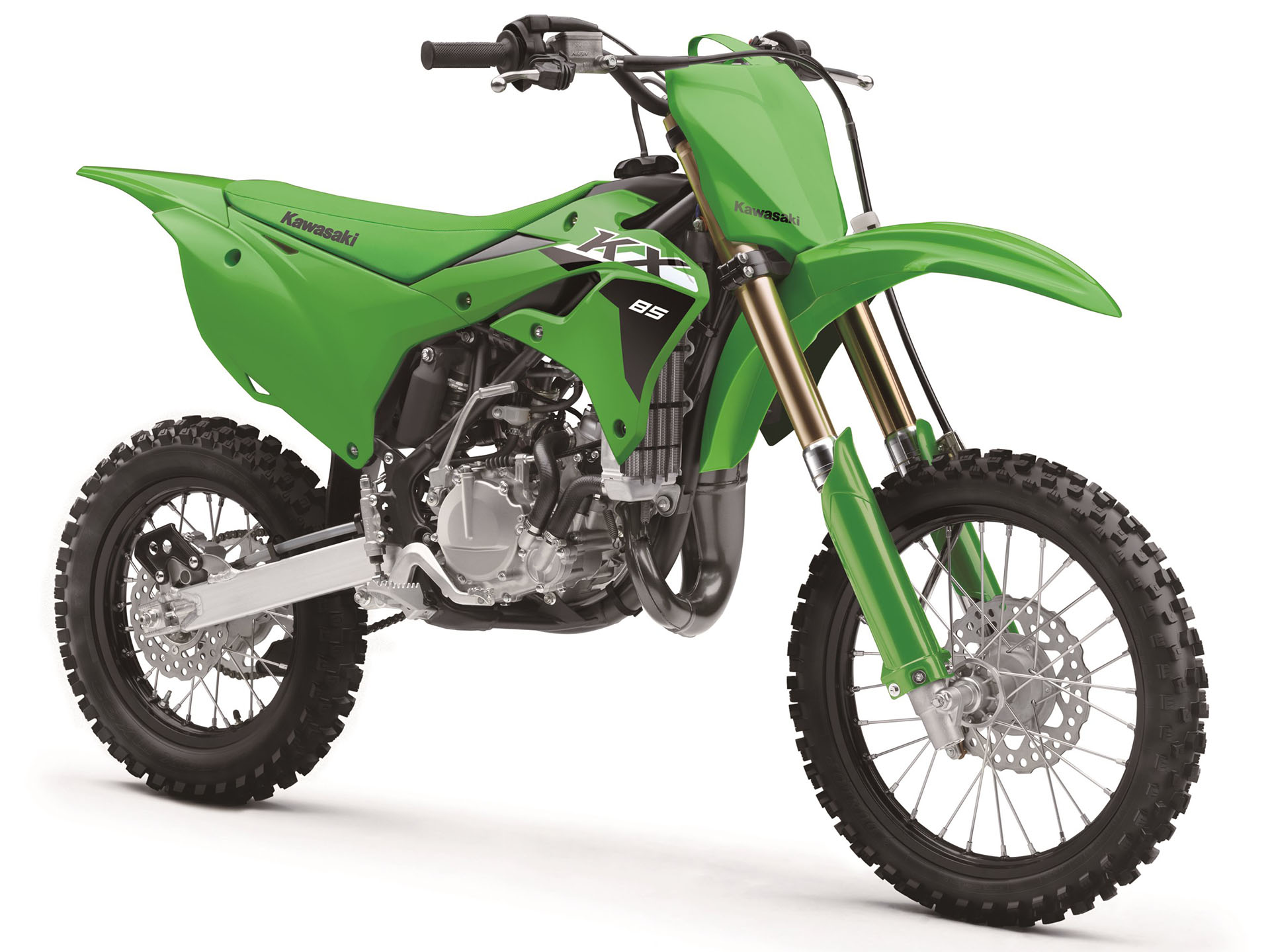 45R カノコのMキャミポロ グリーン New 2024 Kawasaki KX 85, Palmer MA | Specs, Price, Photos | Lime