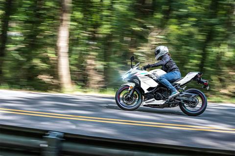 New 2023 Kawasaki Ninja 400 ABS Metallic Magnetic Dark Gray Metallic Matte Twilight Blue Motorcycles in La Marque TX Mainland Cycle Center LLC Stock