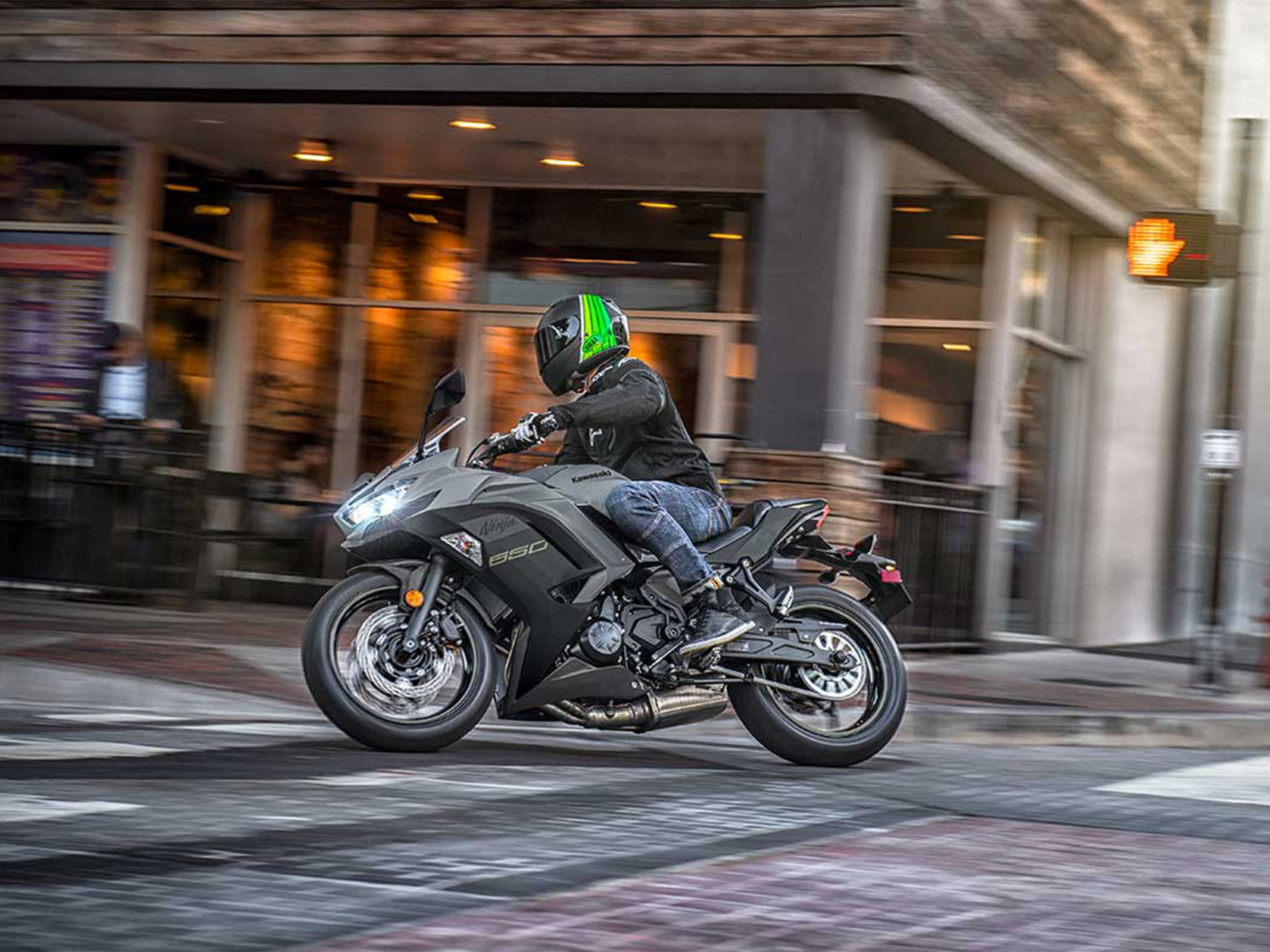 New 2024 Kawasaki Ninja 650 Metallic Matte Covert Green Metallic Spark Black Pearl Sand Khaki Motorcycles in San Jose CA