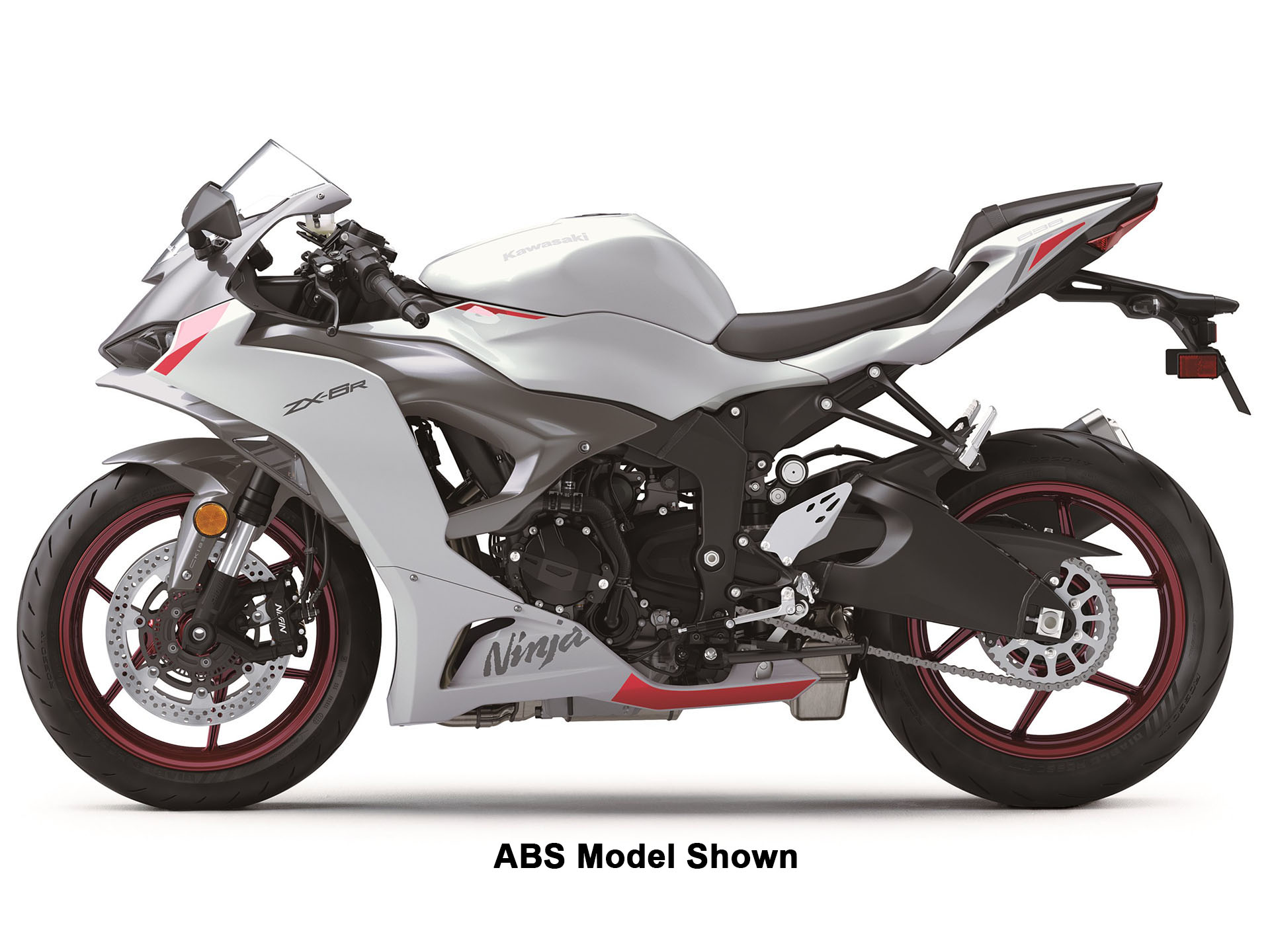 Used 2024 Kawasaki Ninja ZX-6R Pearl Robotic White