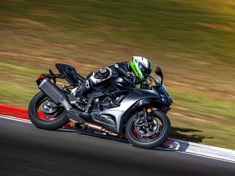 Used 2024 Kawasaki Ninja ZX-6R Pearl Robotic White / Metallic