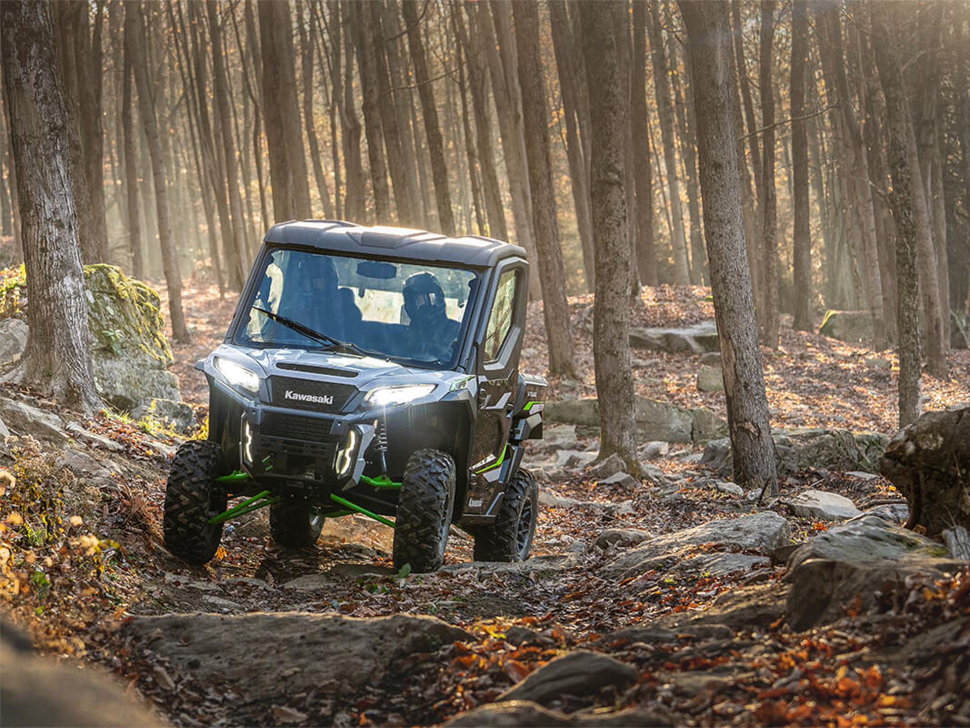 商品画像：New 2024 Kawasaki RIDGE XR HVAC | Utility Vehicles in 4