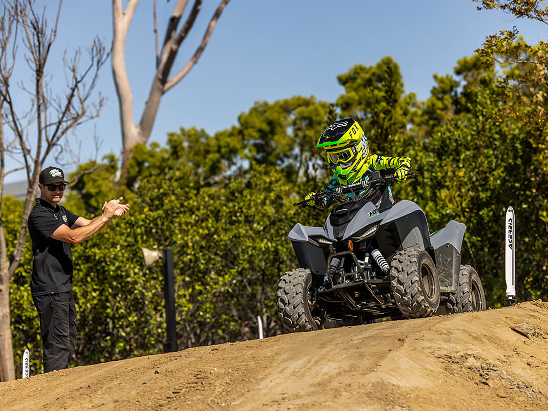 New 2025 Kawasaki KFX 50, Derby VT | Specs, Price, Photos