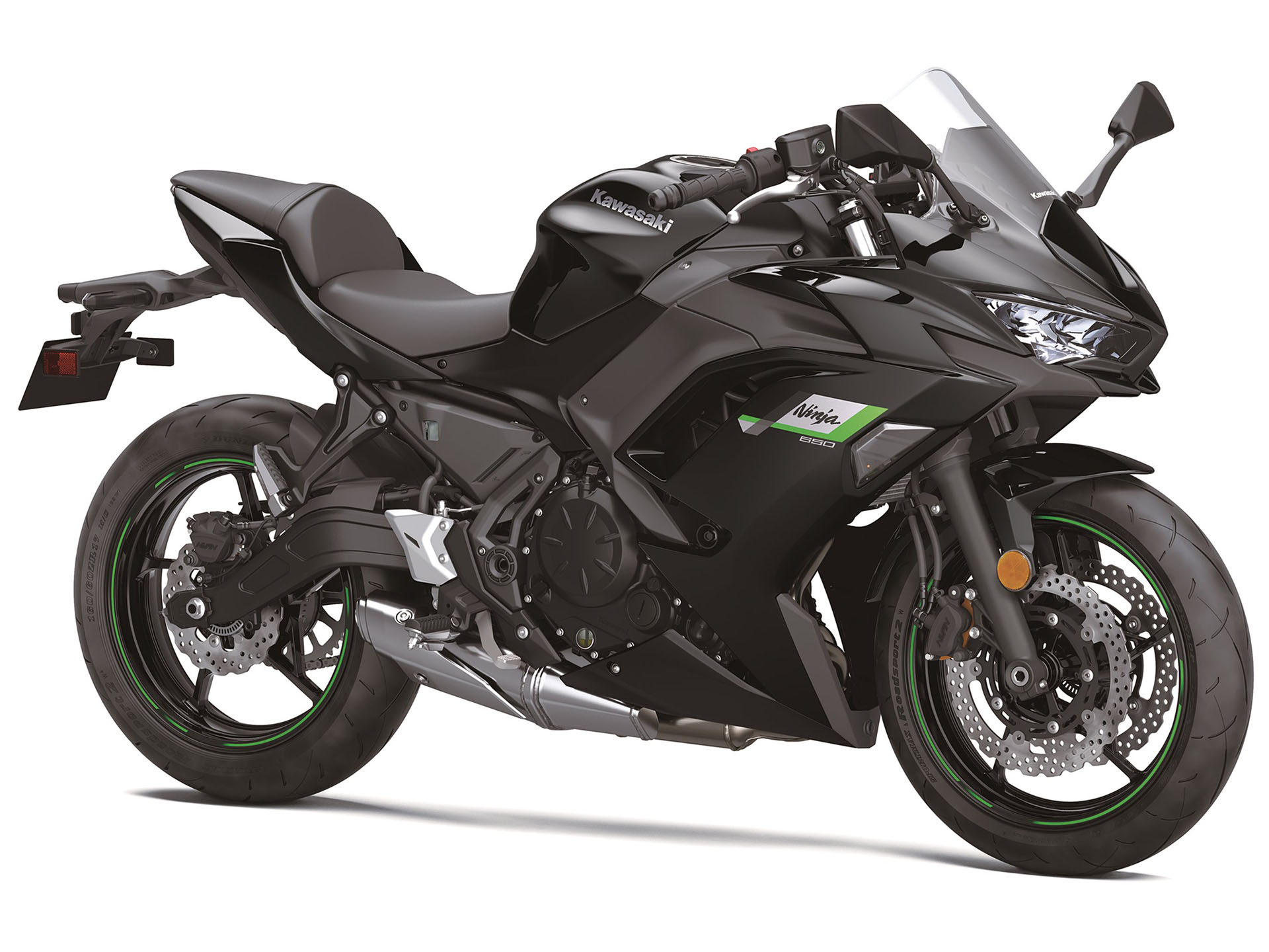 New 2025 Kawasaki Ninja 650 Motorcycles in Wichita Falls TX 1170 Metallic Spark Black Metallic Flat Spark Black