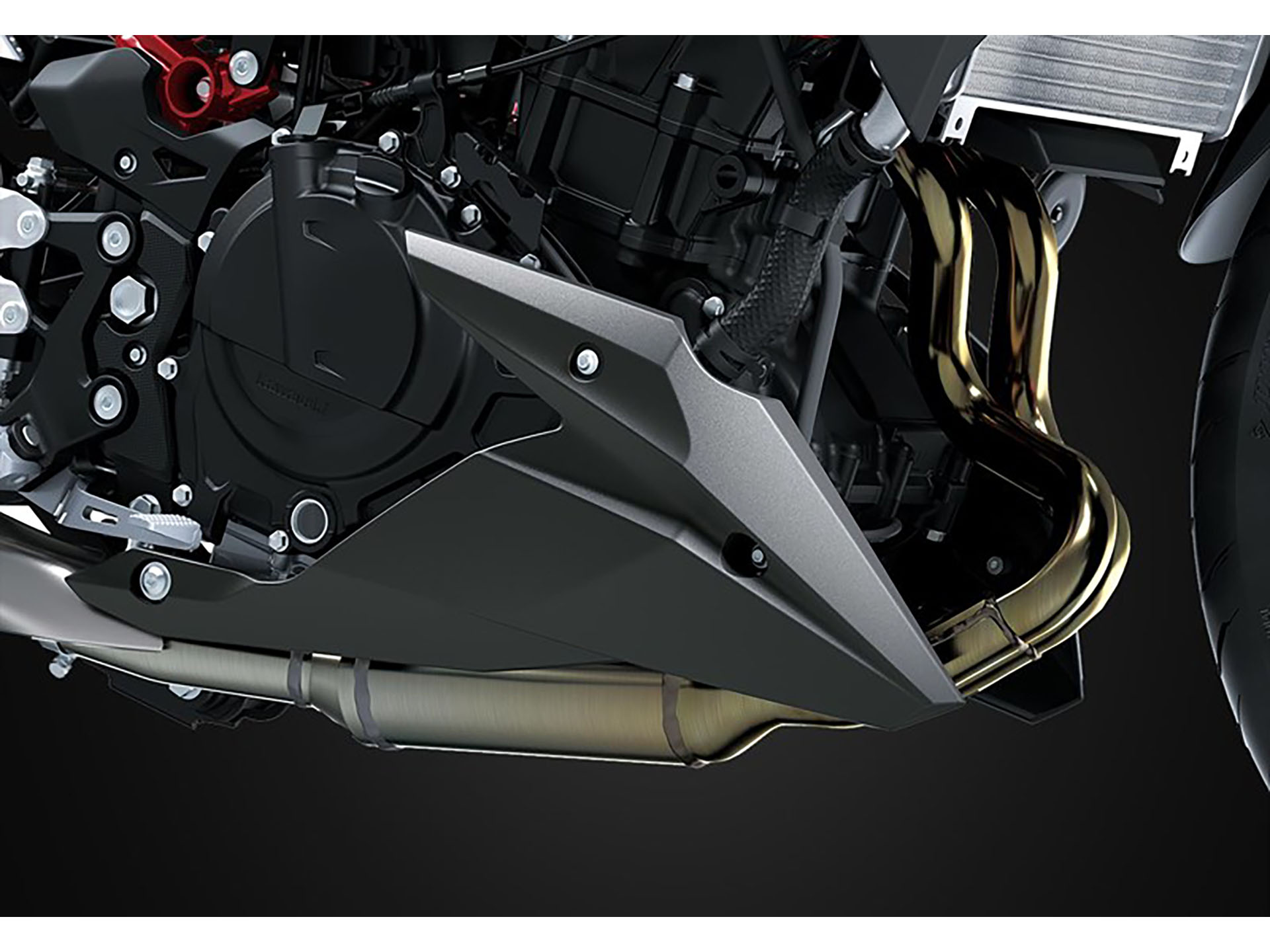 2025 Kawasaki Z500 ABS Metallic Spark Black / Metallic Matte