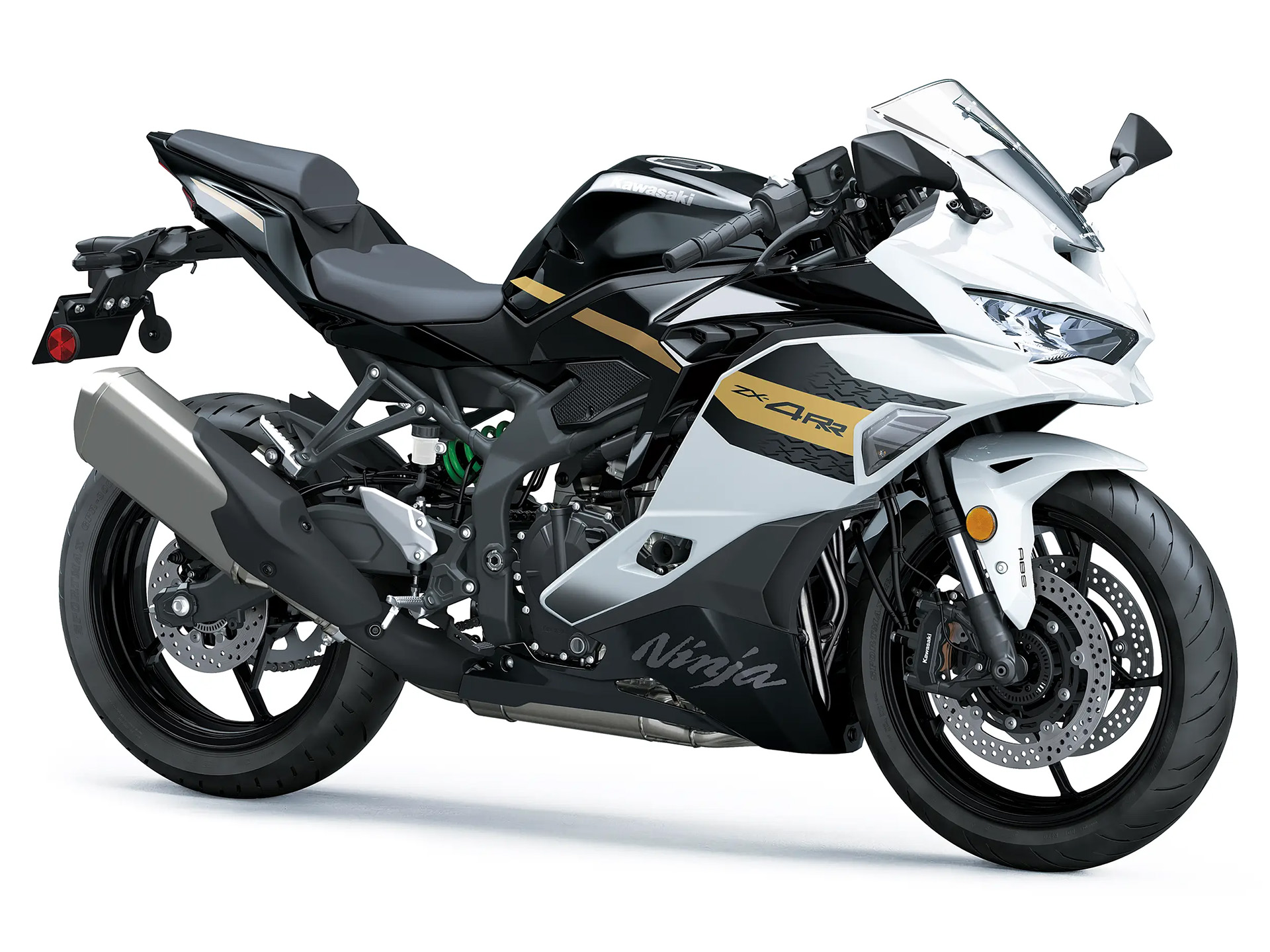 New 2026 Kawasaki Ninja ZX 4RR ABS Pearl Robotic White Metallic New 2026 Kawasaki Ninja ZX 4RR ABS Pearl Robotic White Metallic