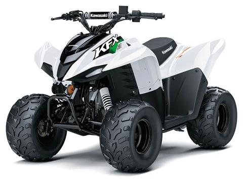 ta。 New 2027 Kawasaki KFX®50 Bright White | ATVs in Crossville TN