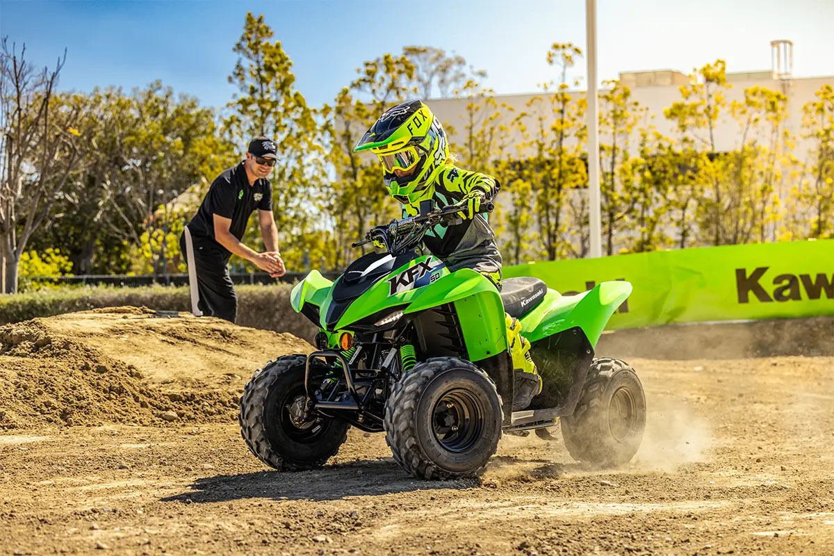 New 2027 Kawasaki KFX®50 | ATVs in Albuquerque NM | KL50203 Lime Green