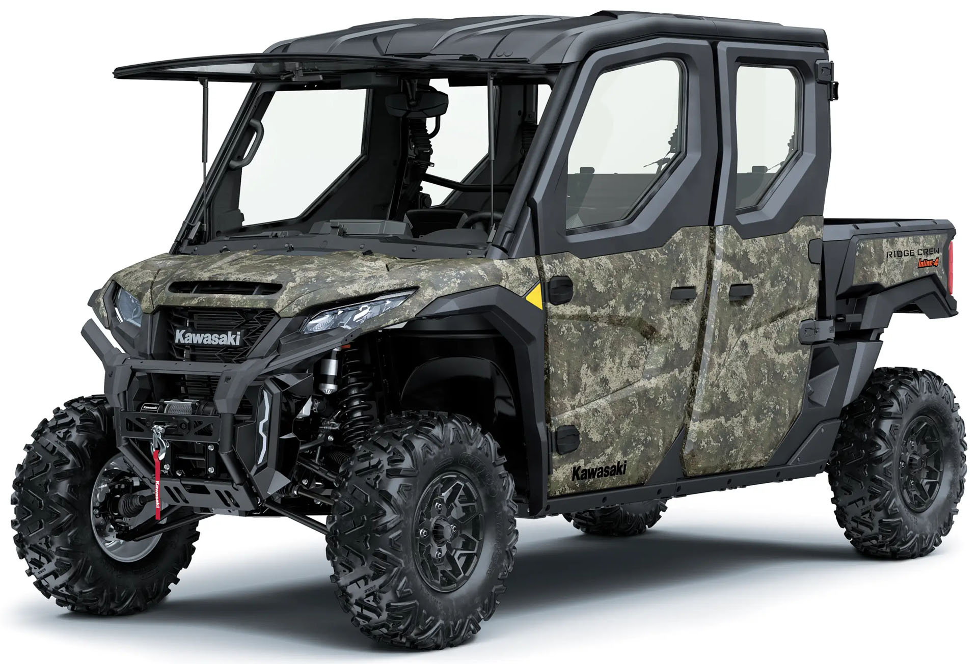 New 2027 Kawasaki RIDGE® CREW HVAC Camo | Utility Vehicles in
