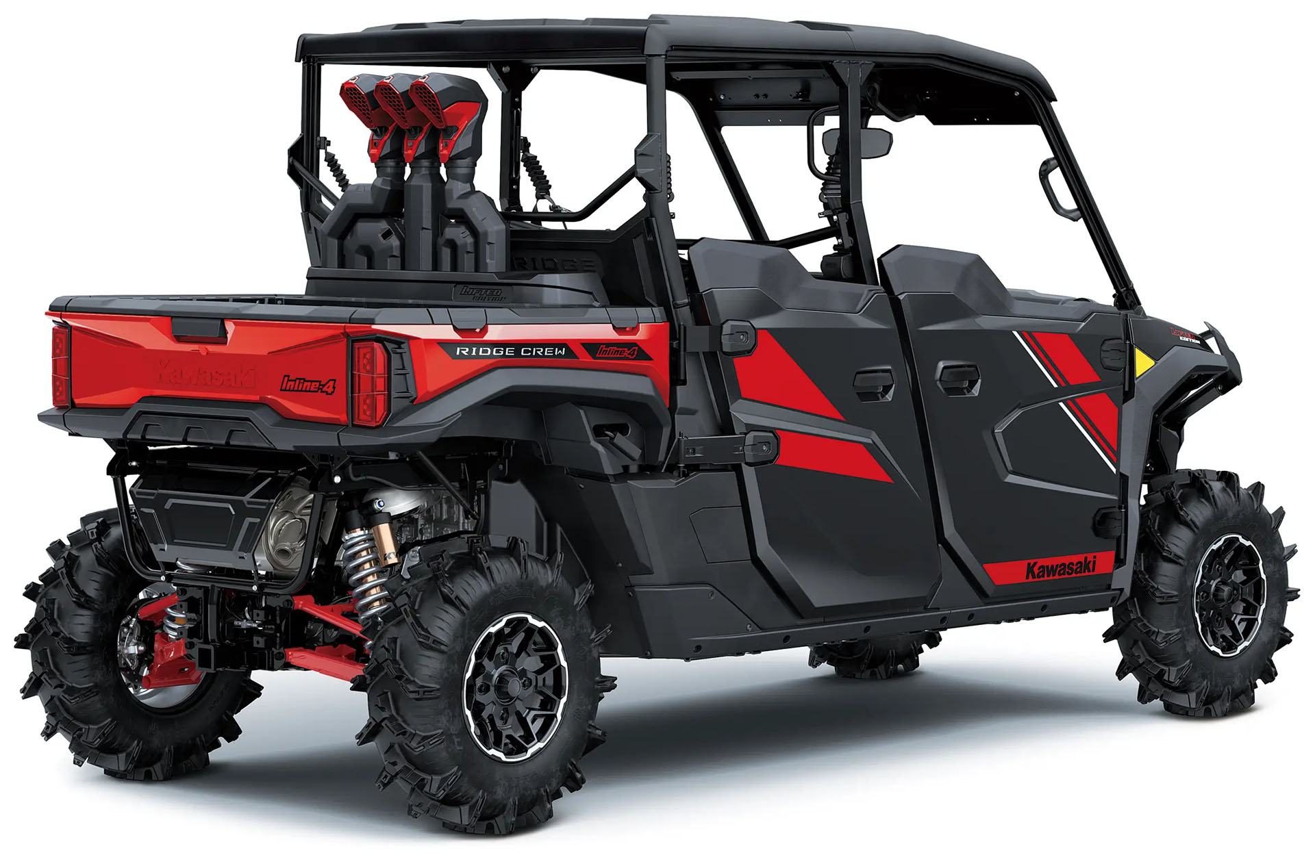2027 Kawasaki RIDGE® CREW Lifted Edition Sunbeam Red / Super Black