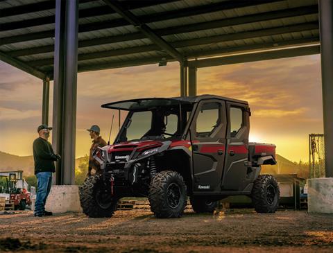 2027 Kawasaki RIDGE® CREW Platinum Ranch HVAC Metallic Deep Red