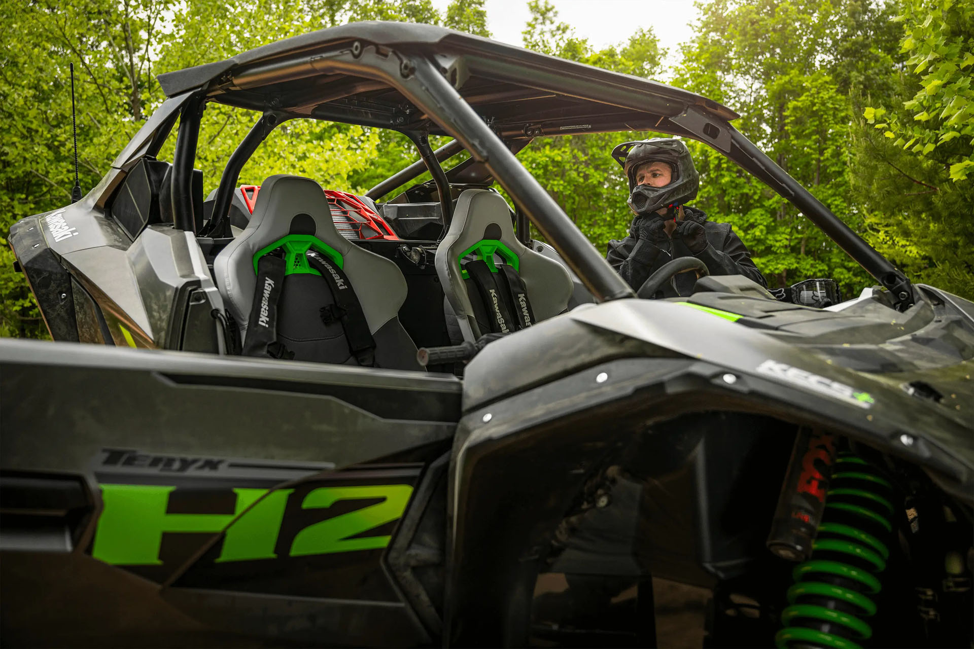 New 2027 Kawasaki TERYX® H2 LIMITED eS Metallic Matte