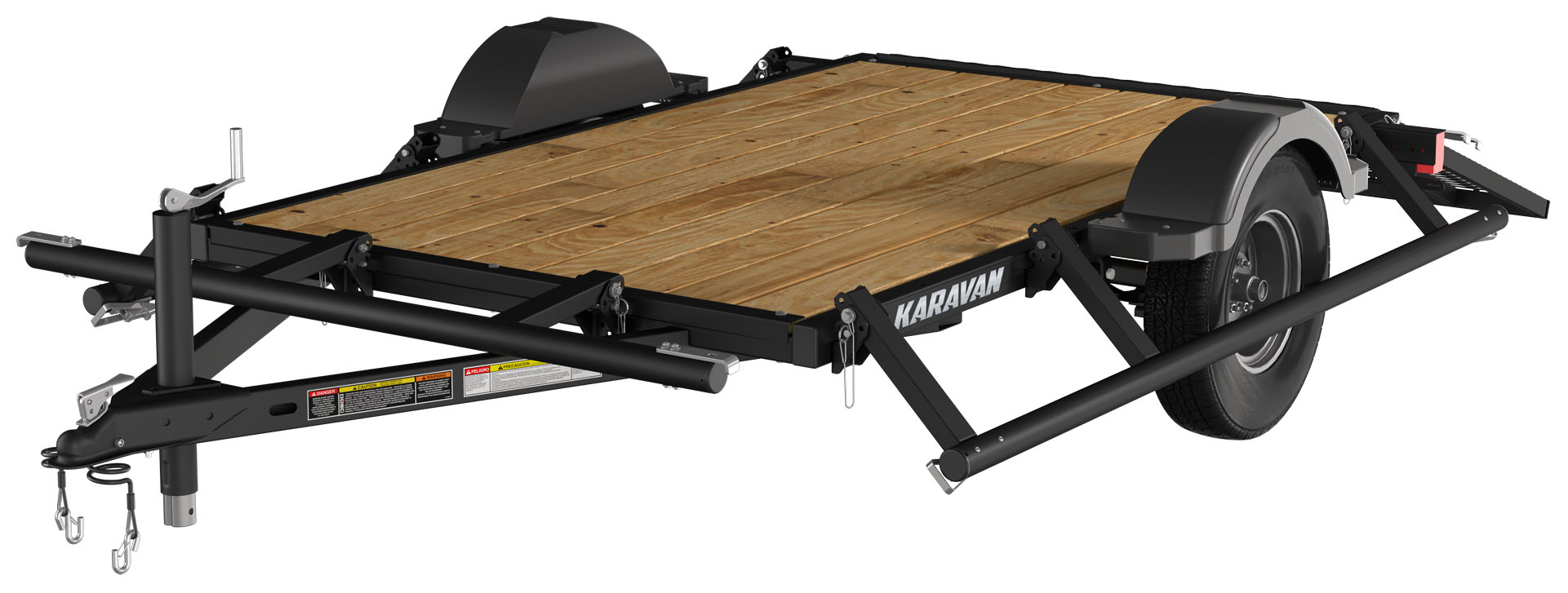 8 Row Shell Trailer New 2026 Karavan Trailers Steel Utility Trailer 8 ft. with 13 in ...