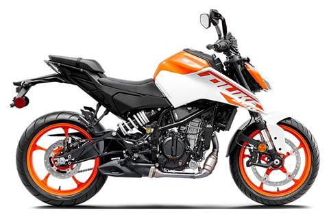 New 2022 KTM 200 Duke White Motorcycles in Austin TX
