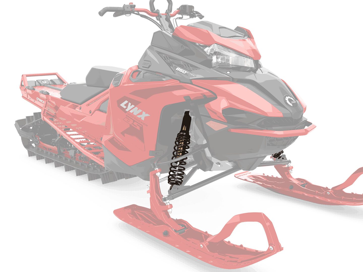 CONTROL IN DEEP SNOW: KYB Kashima shock absorbers - The Kashima coating of KYB shock absorbers on the BoonDocker DS model reduces the internal friction of the shock absorbers, improving the sensitivity of the suspension movement and the handling of the snowmobile. - Photo 19