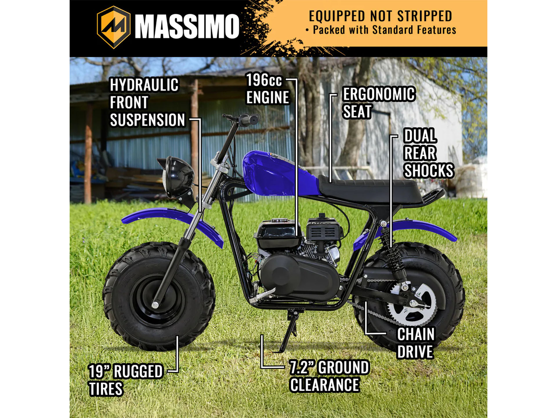 New 2024 Massimo Mb 200s Motorcycles In Douglas Ga 