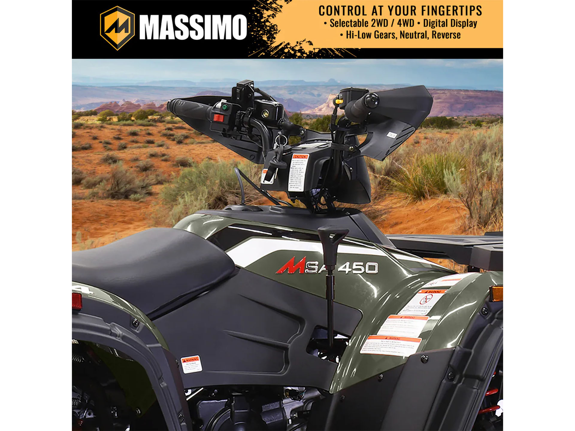 New 2025 Massimo MSA 450F | ATVs in Barrington NH | Green
