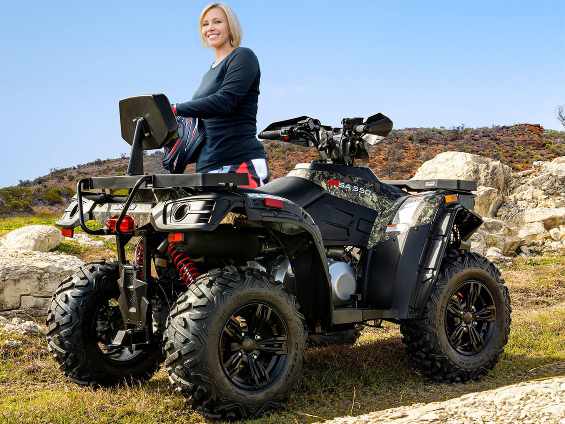 New 2025 Massimo MSA 550 | ATVs in Harrison MI | Camo