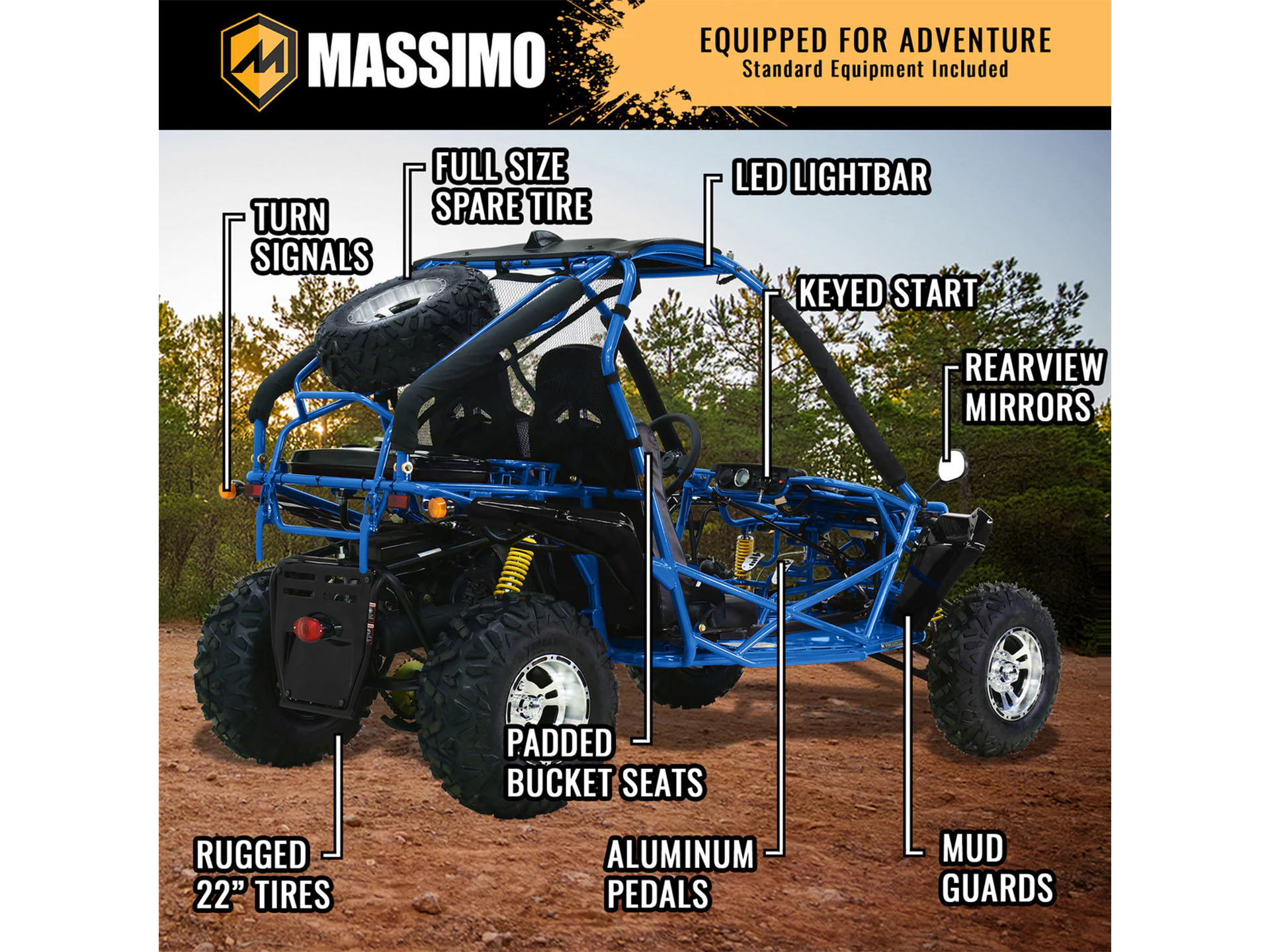 New 2025 Massimo GKD 200S Go-Karts in Douglas, GA