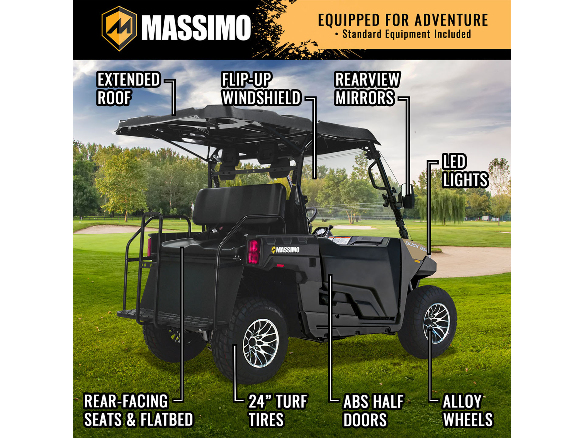 New 2025 Massimo Buck 250X Golf | Golf Carts in Barrington NH