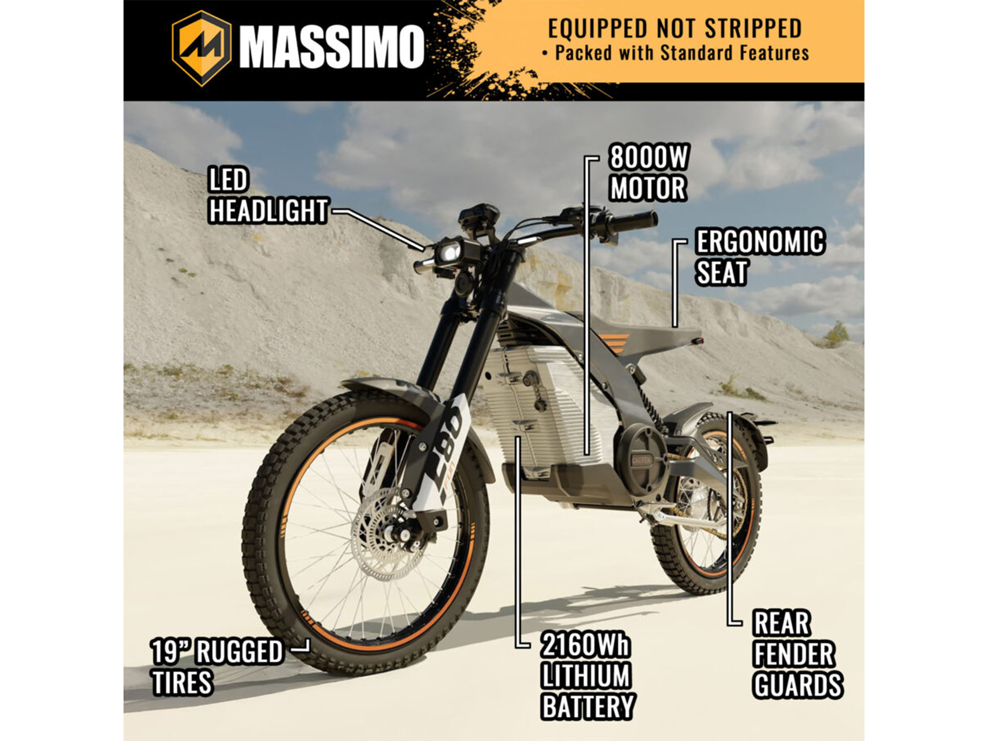 New 2025 Massimo F80 Trail Runner Motorcycles in Douglas, GA