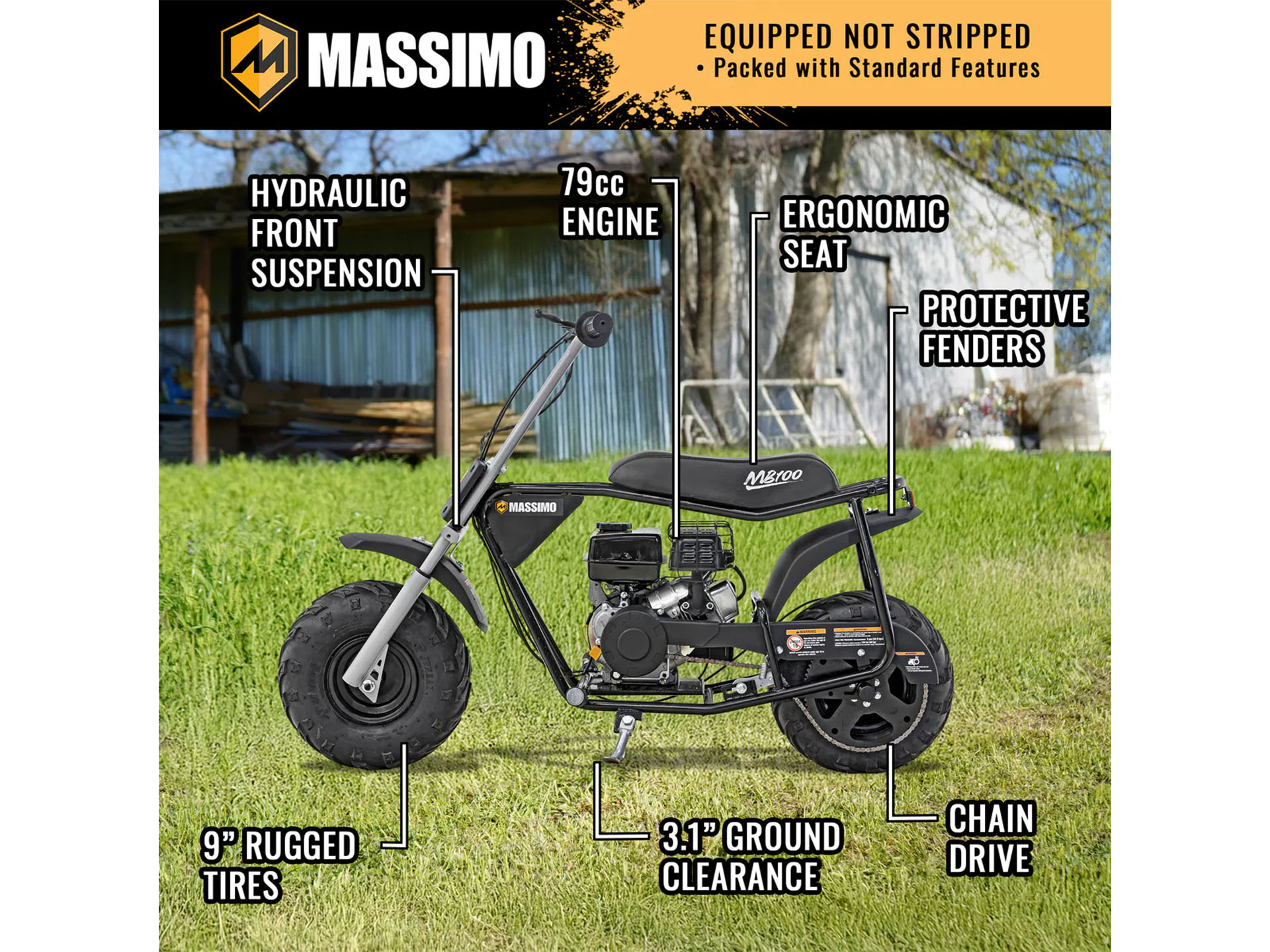 New 2025 Massimo MB 100 Motorcycles in Douglas, GA